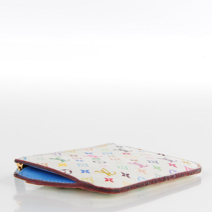 Louis Vuitton Monogram Multicolor Key Pouch White Anie 4 of 7