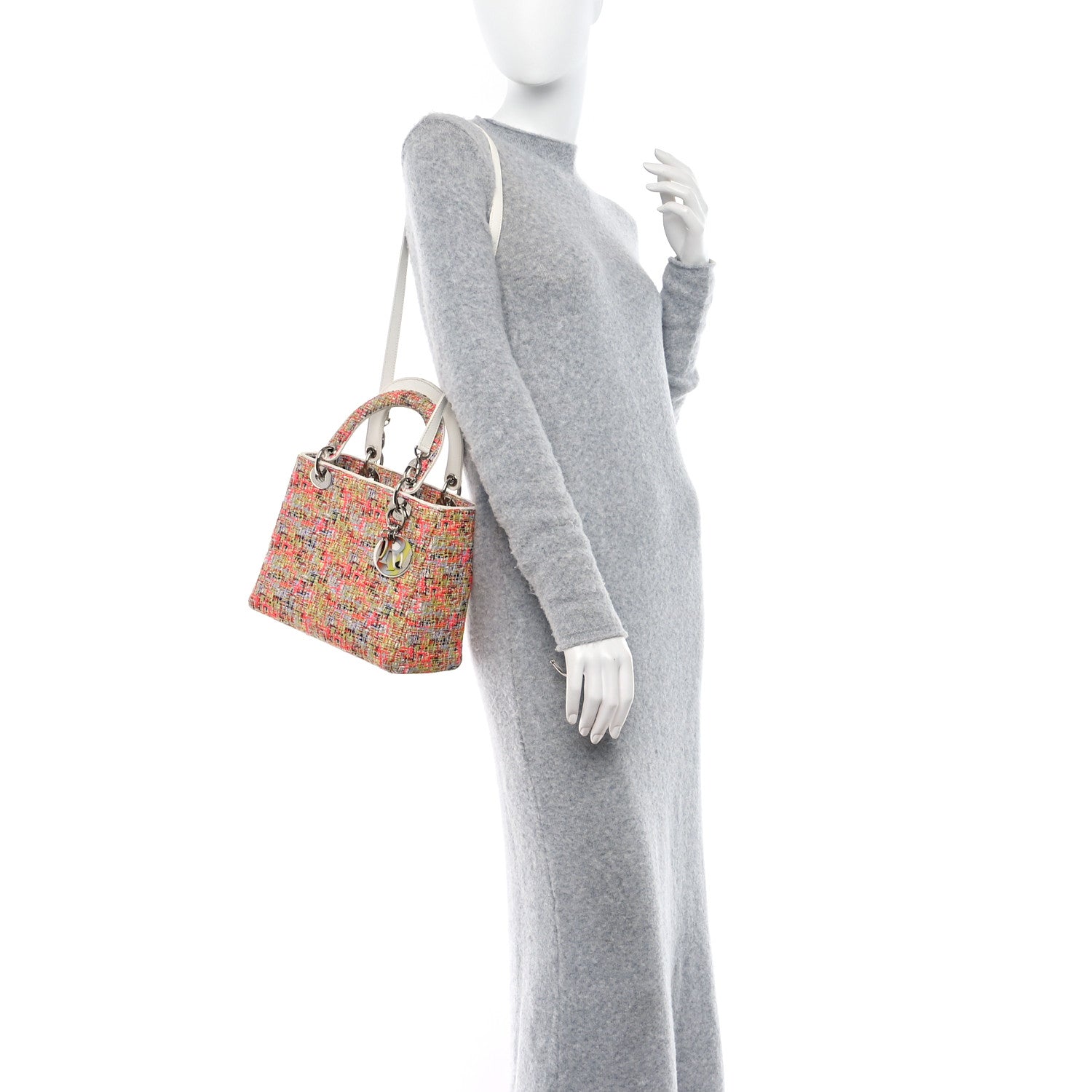 Christian Dior Tweed Medium Lady Dior Multicolor 2 of 9