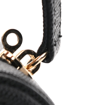 Chanel Caviar Quilted Medium CC Filigree Vanity Case Black 14 of 15
