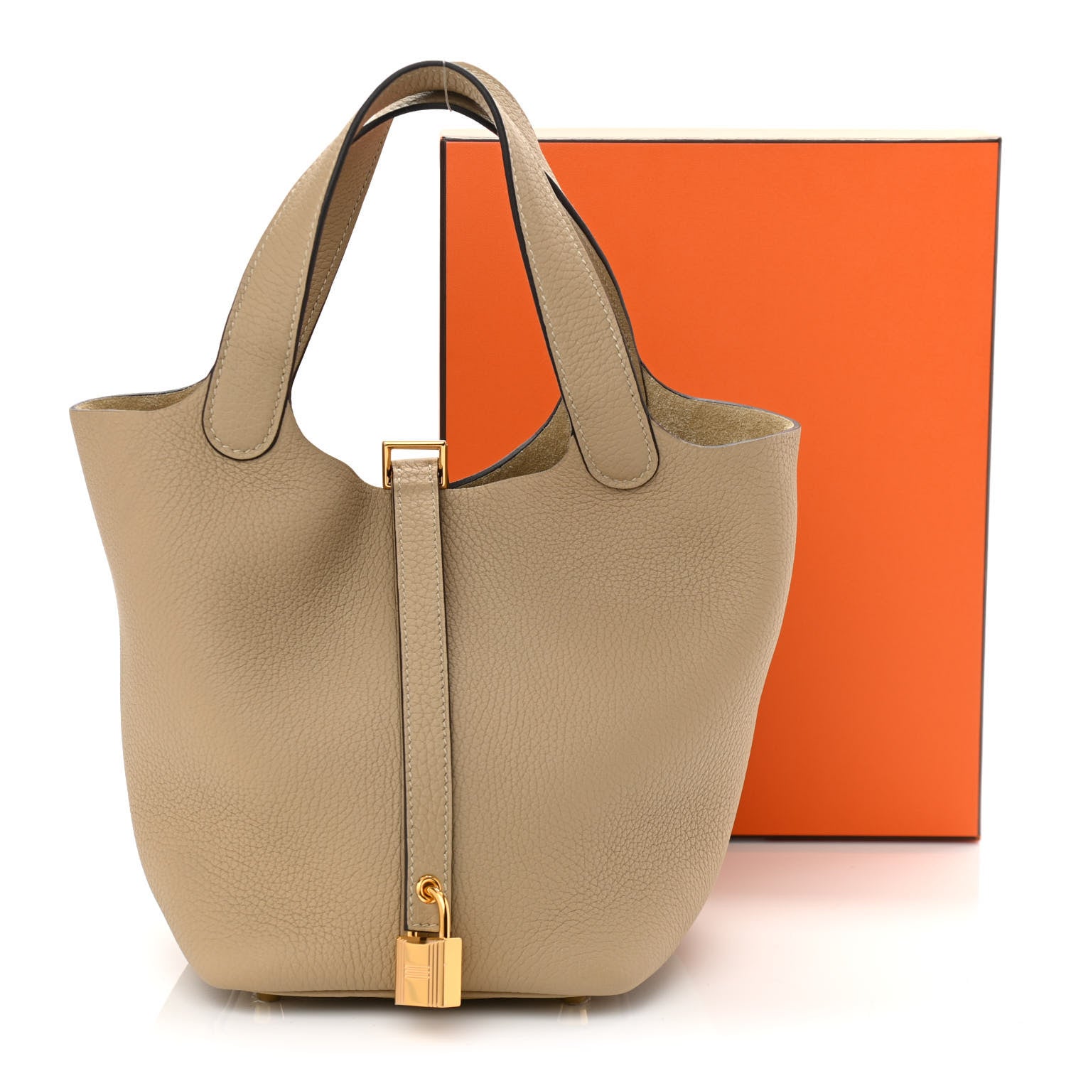 Hermes Taurillon Clemence Picotin Lock 18 PM Trench 10 of 10