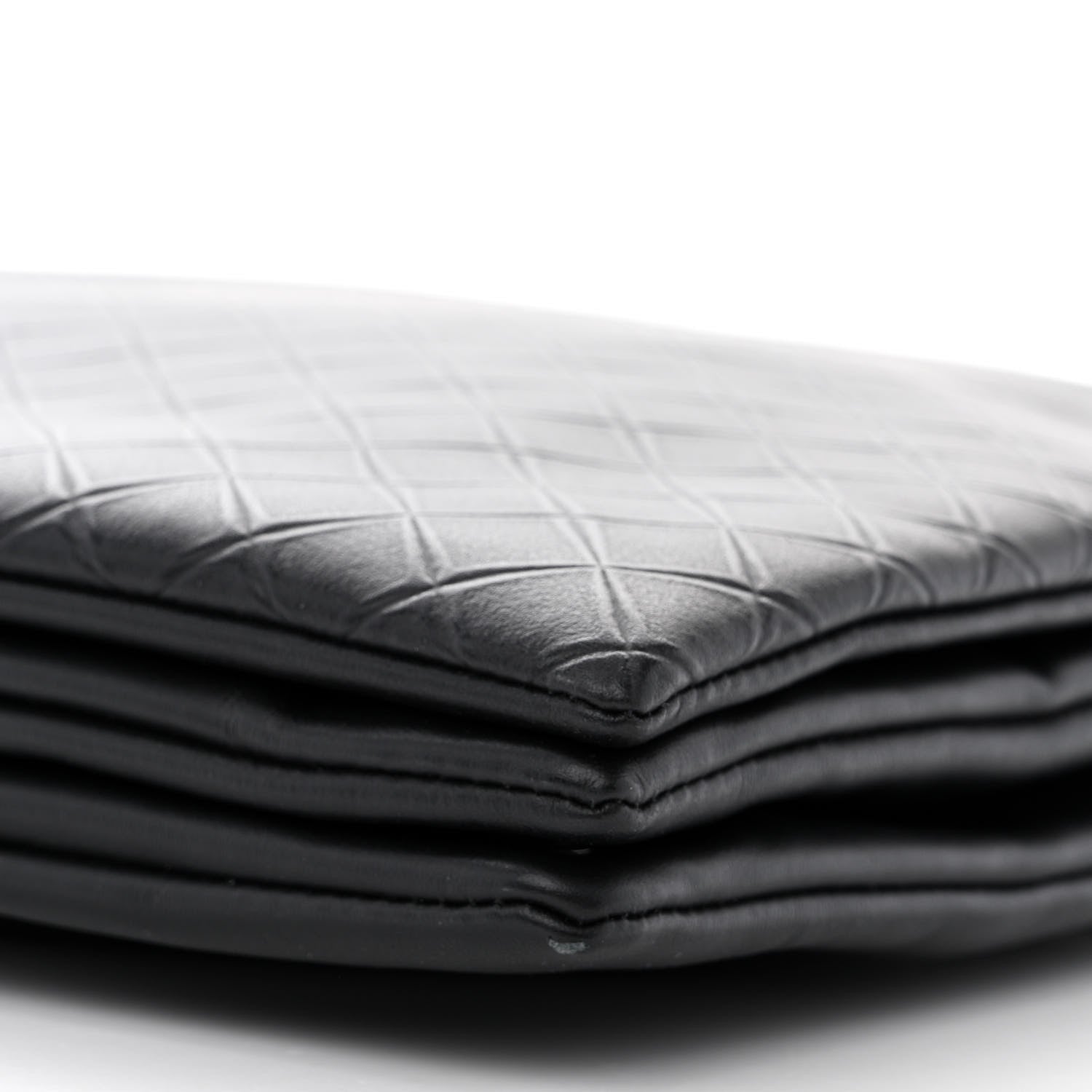 Bottega Veneta Intrecciato Embossed Triple Zip Messenger Bag Black 12 of 12