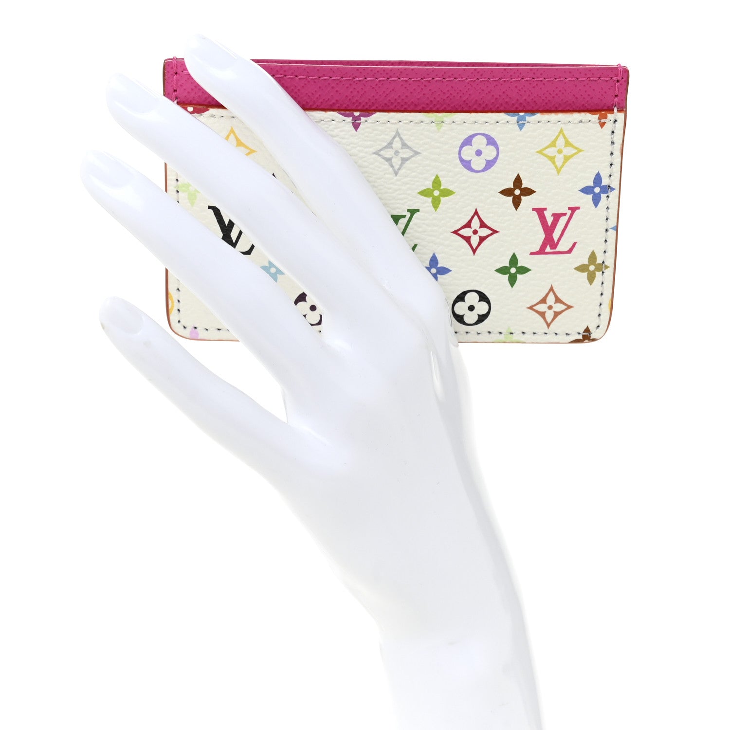 Louis Vuitton LV X TM Monogram Multicolor Card Holder Kawaii Pink 2 of 6