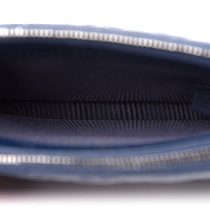Chanel Aged Calfskin Quilted Small Gabrielle Clutch With Chain Navy Blue 5 of 14