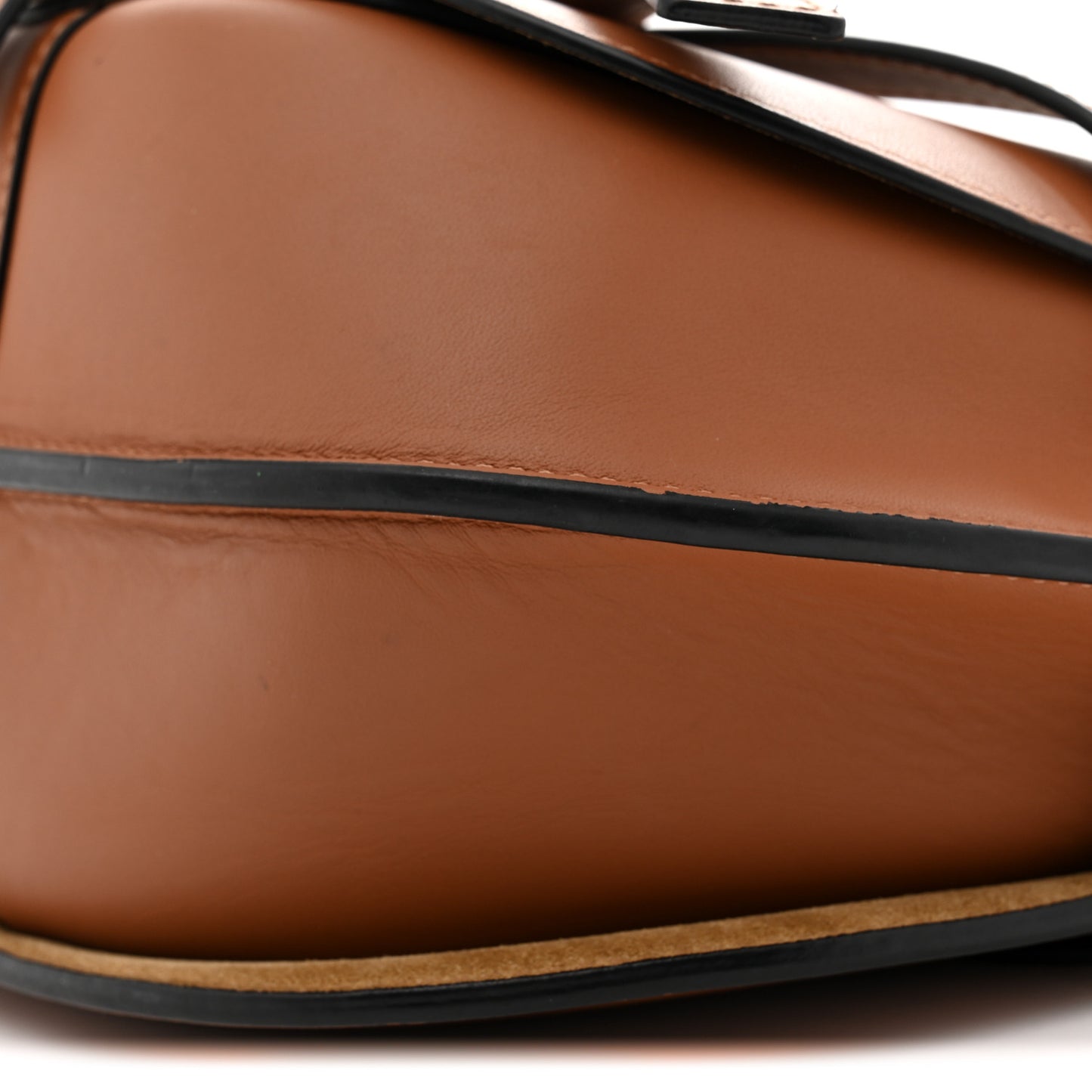 Calfskin Jacquard Small Gate Dual Bag Tan