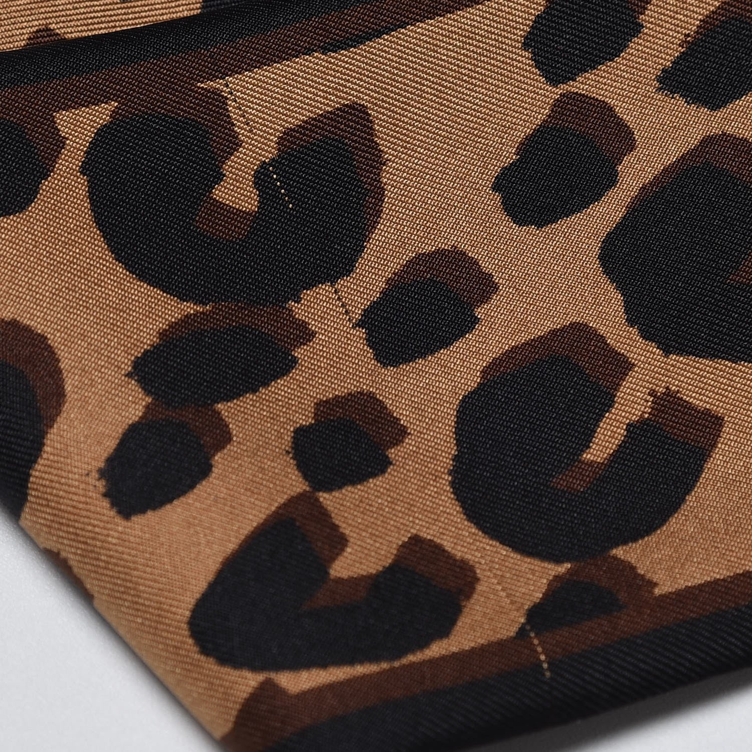 Louis Vuitton Silk Leopard Bandeau Scarf Marron 3 of 6