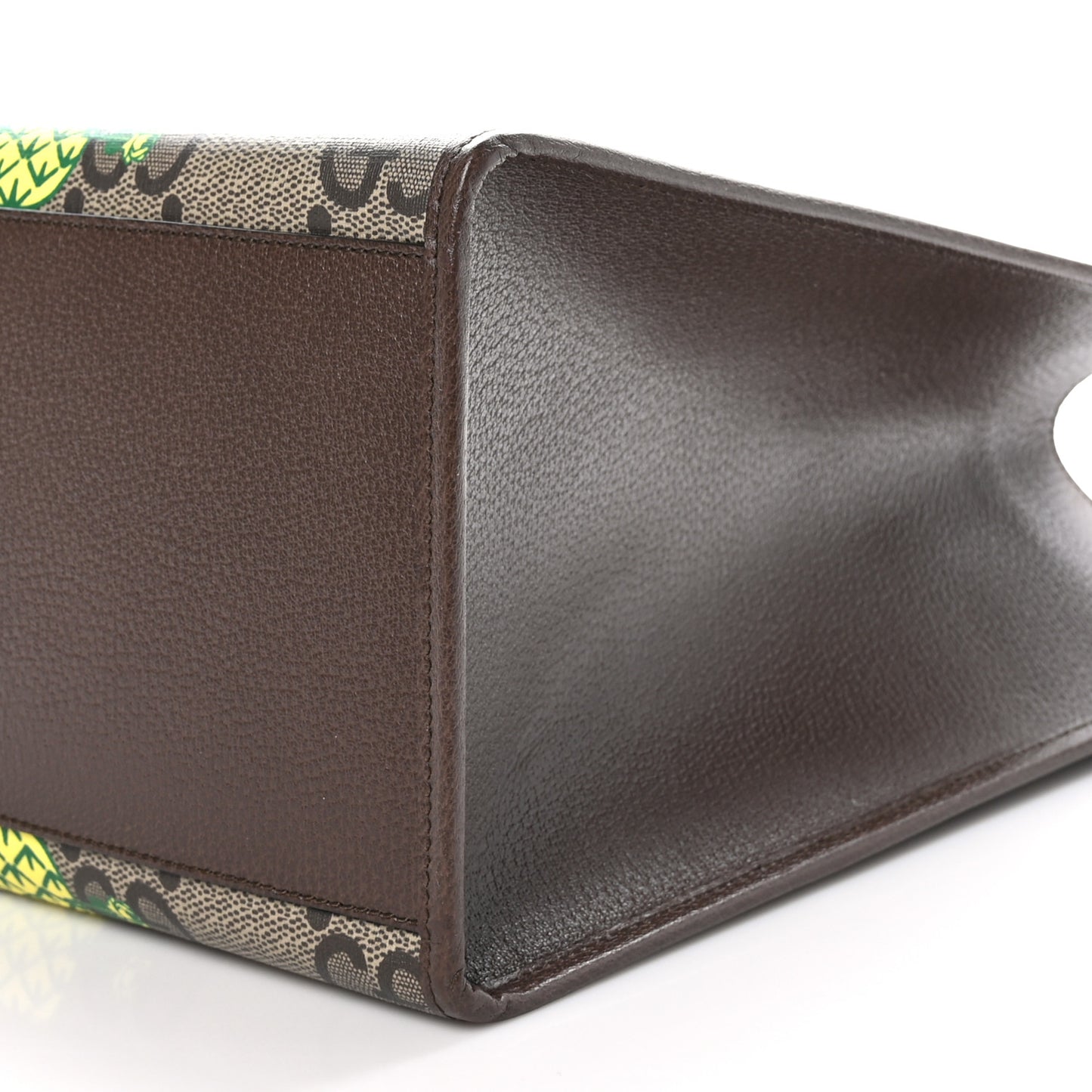 Maxi GG Supreme Monogram Pineapple Textured Dollar Calfskin Medium Retro Interlocking G Tote Bag Beige Ebony Green Pink New Acero