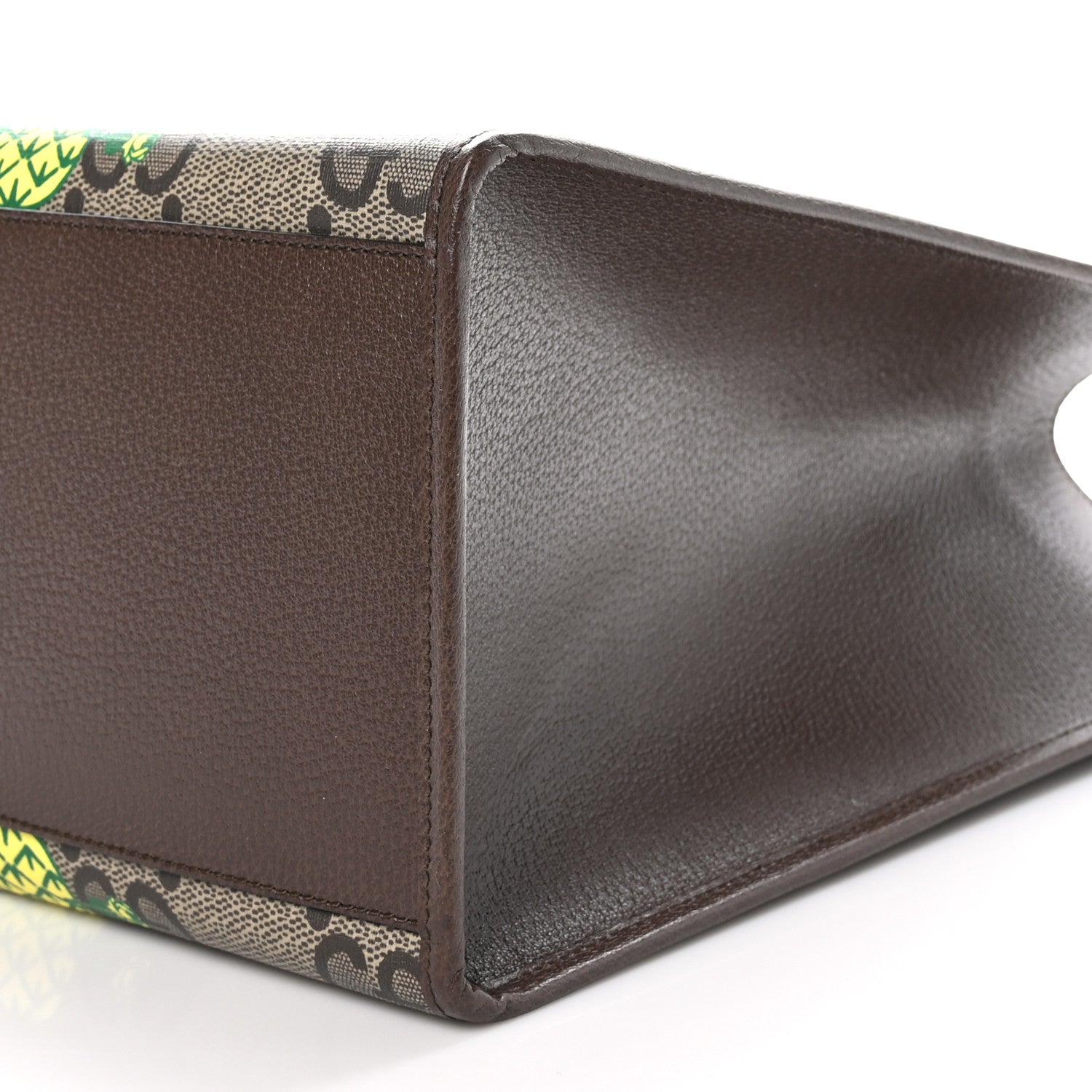 Gucci Maxi GG Supreme Monogram Pineapple Textured Dollar Calfskin Medium Retro Interlocking G Tote Bag Beige Ebony Green Pink New Acero 10 of 10