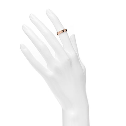 Cartier 18K Pink Gold Diamond 4mm LOVE Wedding Band Ring 46 3.75 2 of 4