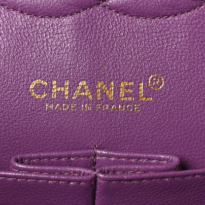 Chanel Caviar Quilted Medium Double Flap Purple 6 of 10