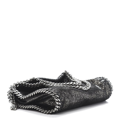 Stella McCartney Chamois Shiny Dotted Tiny Falabella Fold Over Tote Ruthenium 4 of 10