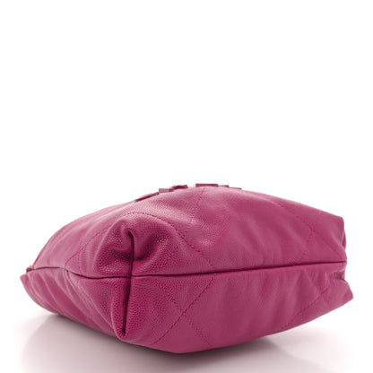 Chanel Shiny Caviar Quilted Monochrome Mini Chanel 22 Fuchsia 4 of 11