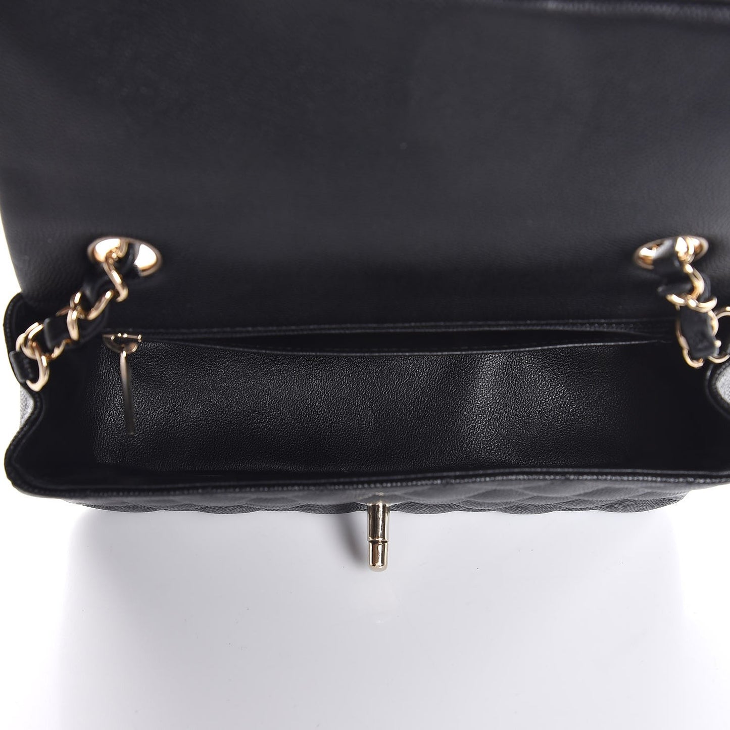 Caviar Quilted Mini Rectangular Flap Black
