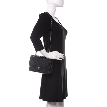 Chanel Caviar Quilted Medium Double Flap Black 2 of 11