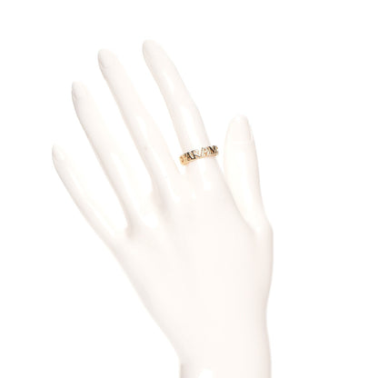 Gucci 18K Yellow Gold Diamond L'Aveugle Par Amour Ring 52 6 2 of 9