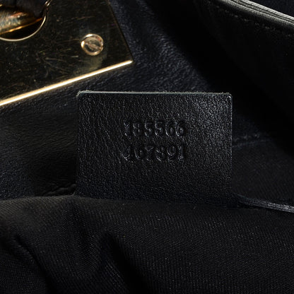 Gucci Monogram Medium Indy Top Handle Hobo Black 7 of 9