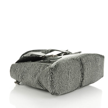 3.1 Phillip Lim 3.1 Textured Calfskin Medium Pashli Satchel Black Cream 4 of 9