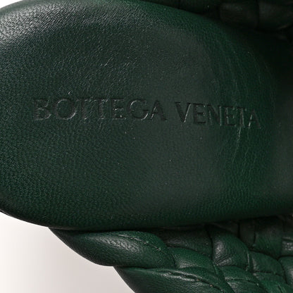 Bottega Veneta Nappa Twisted Padded Intrecciato Curve Slide Sandals 38 Vert Fonce 7 of 9