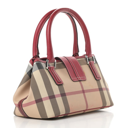 Burberry House Check Top Handle Bag Red 3 of 19