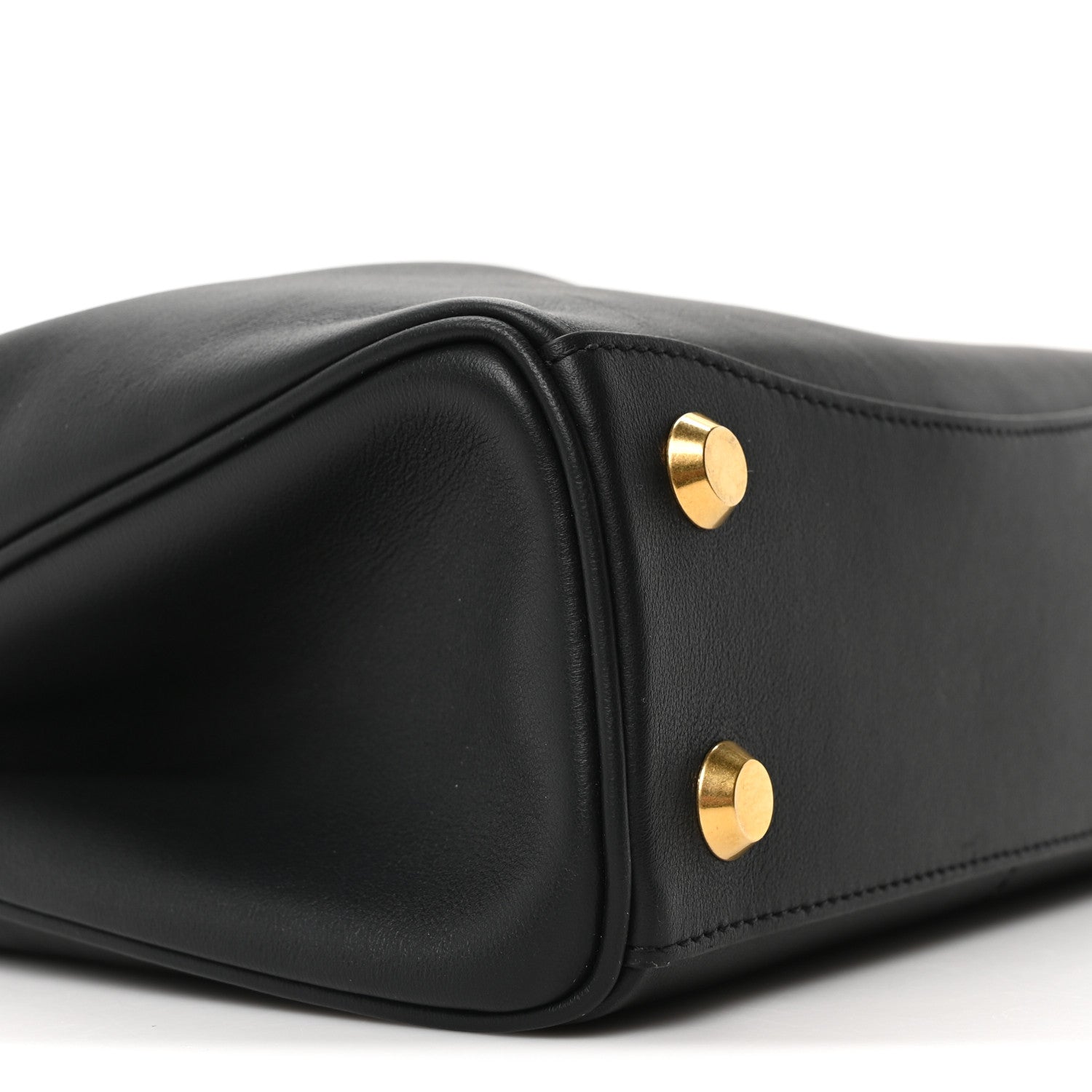 Balenciaga Natural Smooth Calfskin Mini Rodeo Top Handle Handbag Black 8 of 9