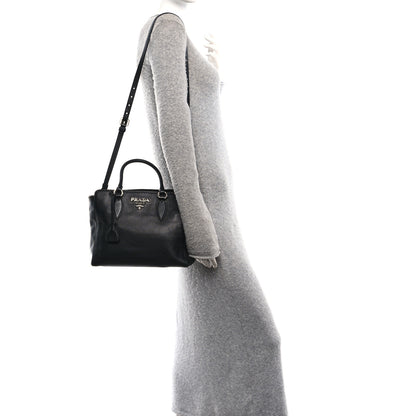 Prada Vitello Phenix Tote Black 2 of 9