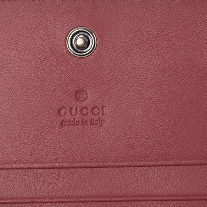 Gucci GG Supreme Monogram Blooms Card Case Beige Multicolor Dry Rose 8 of 10