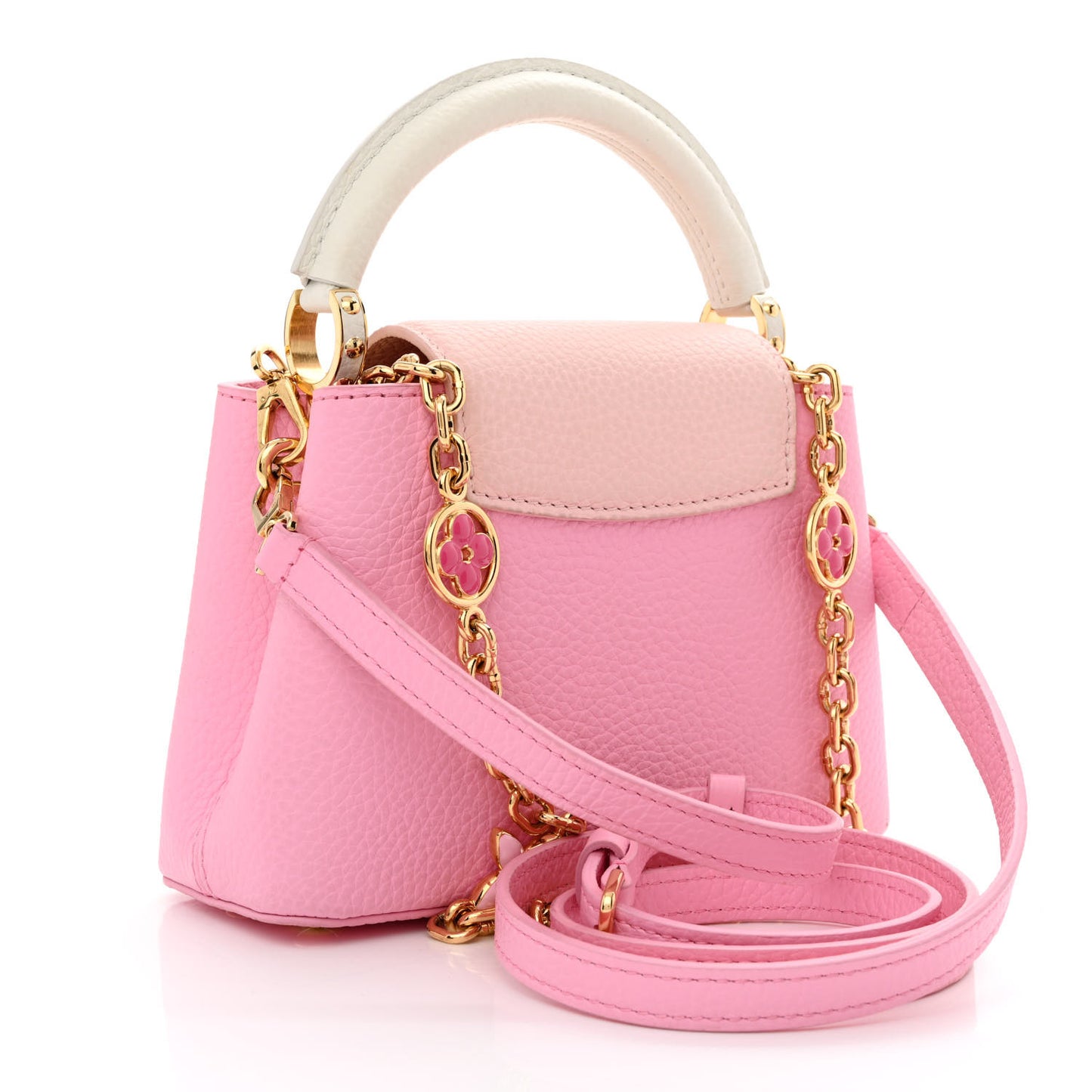 Taurillon Flower Chain Capucines Mini Candy Pink