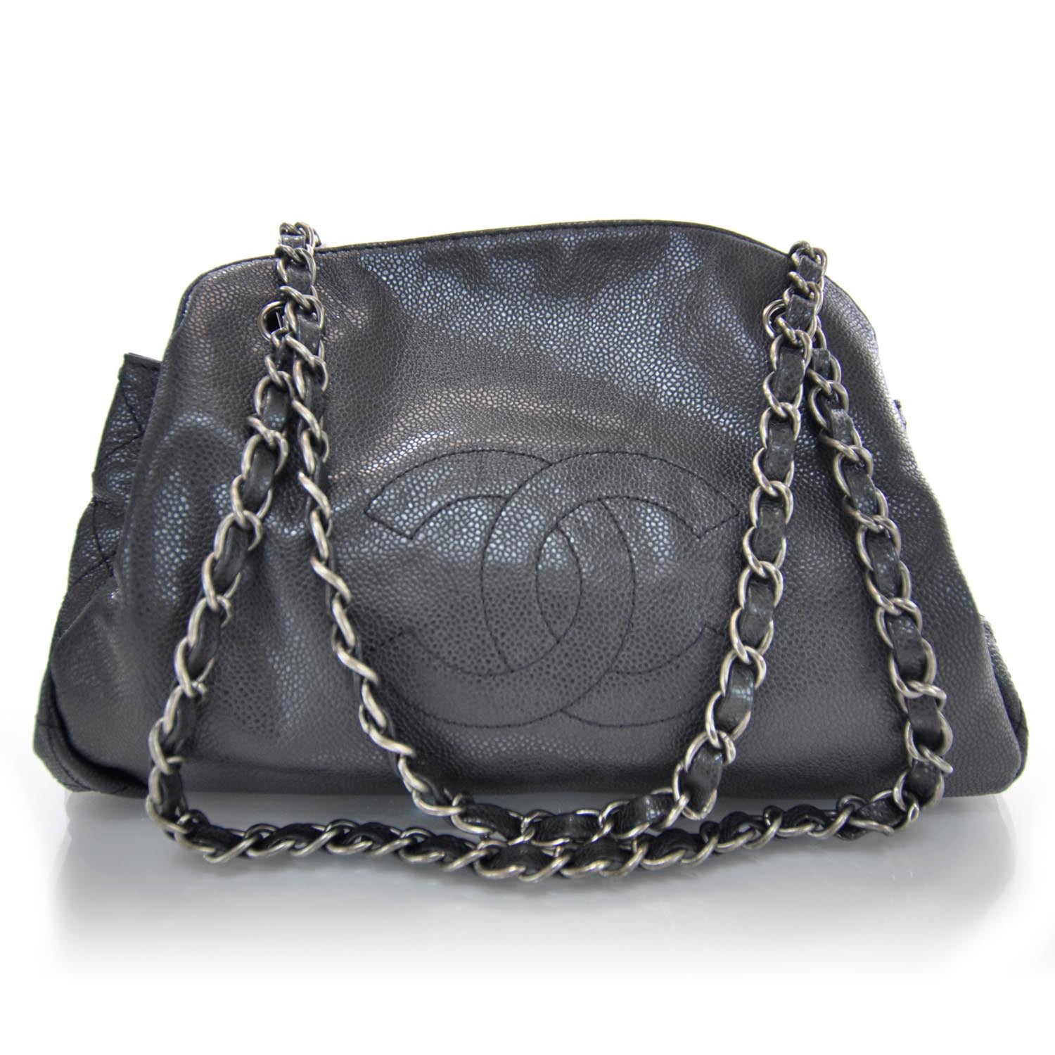 Chanel Caviar Quilted Hobo Bag Black 1 of 8