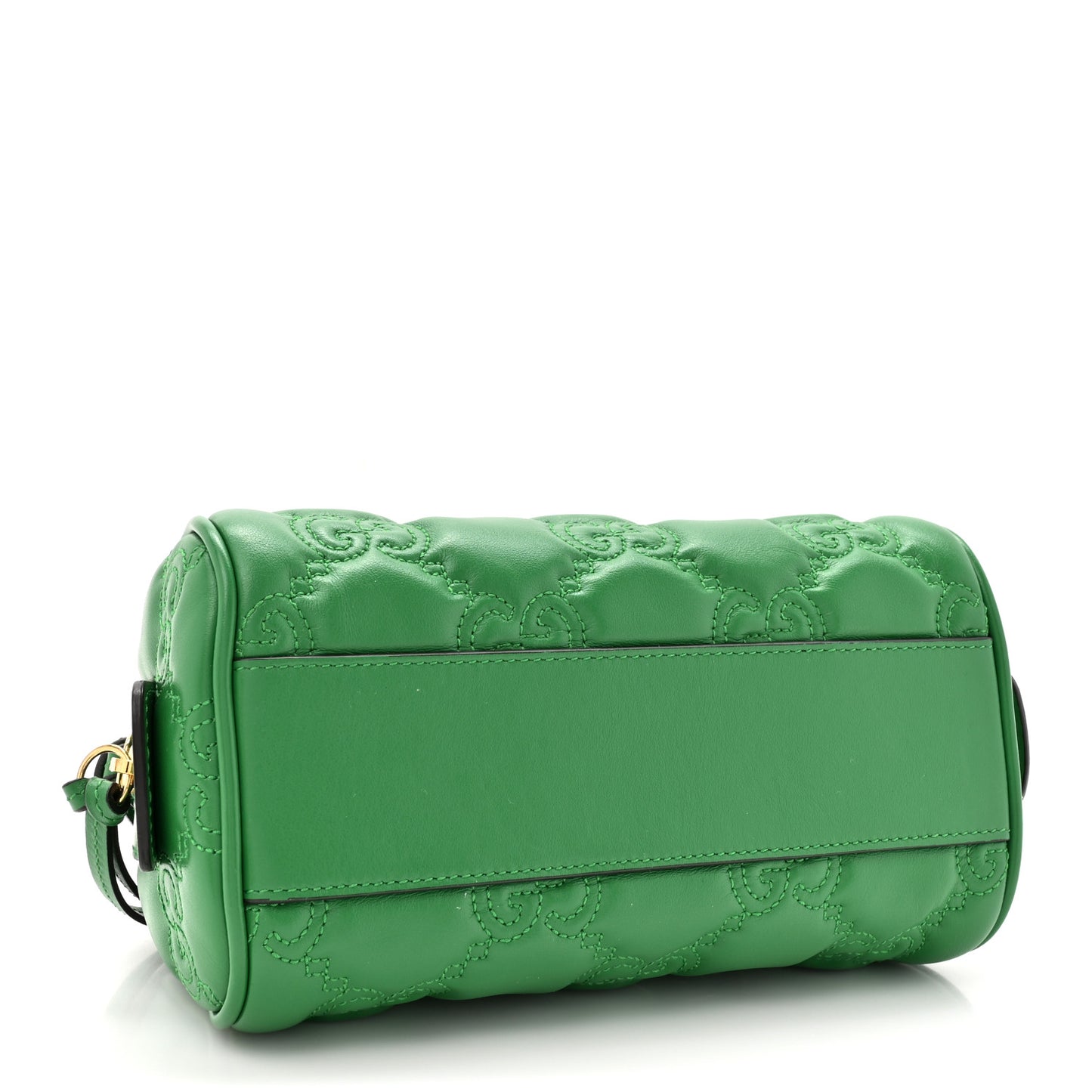 Calfskin GG Matelasse Mini Bowler Bag Spring Green Natural