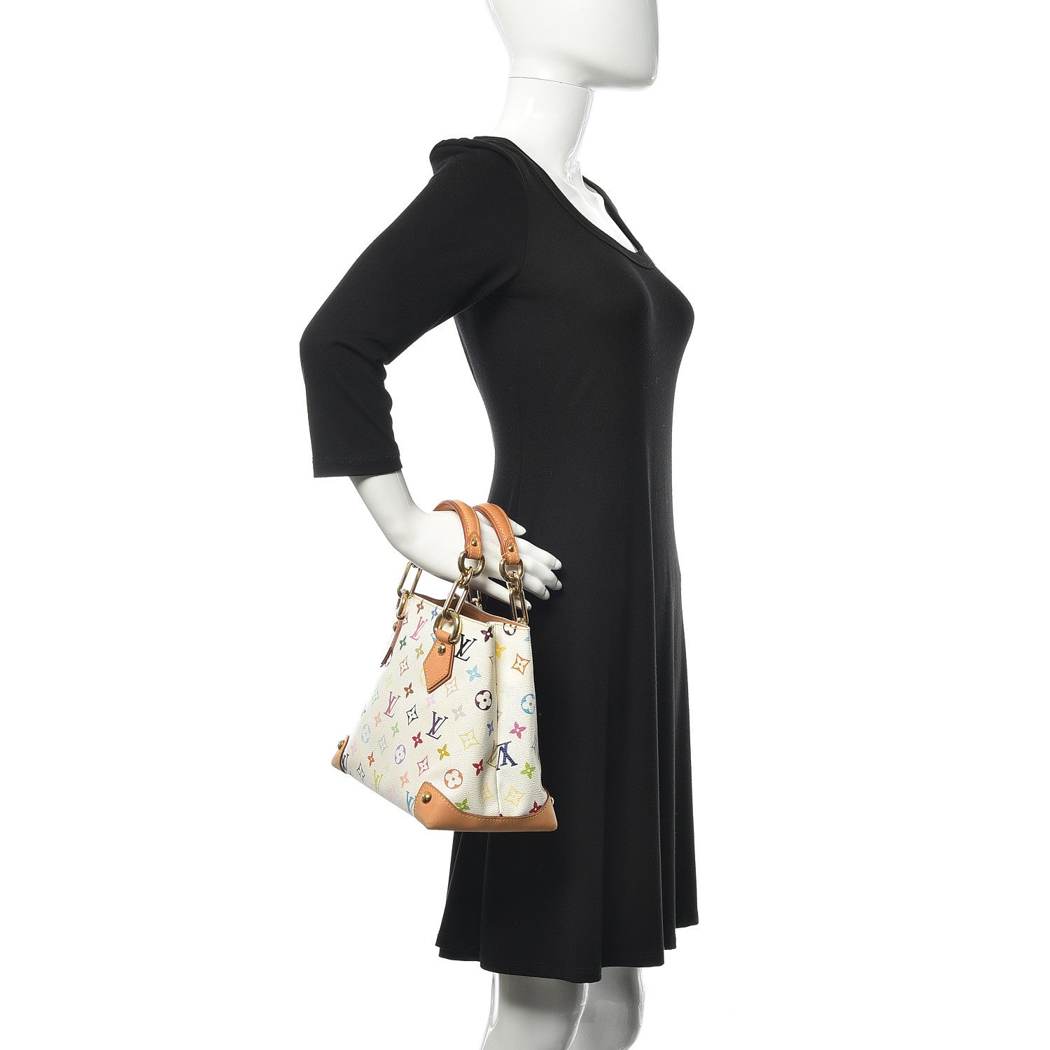 Louis Vuitton Monogram Multicolor Audra White 2 of 16