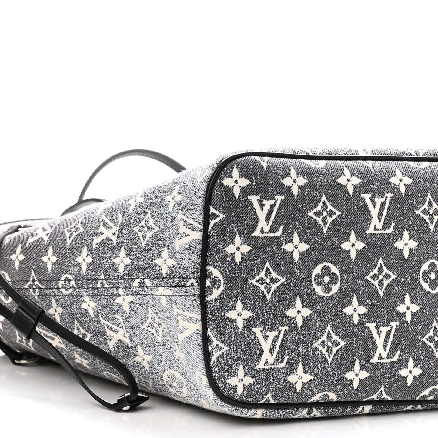 Denim Monogram Jacquard Neverfull MM Grey