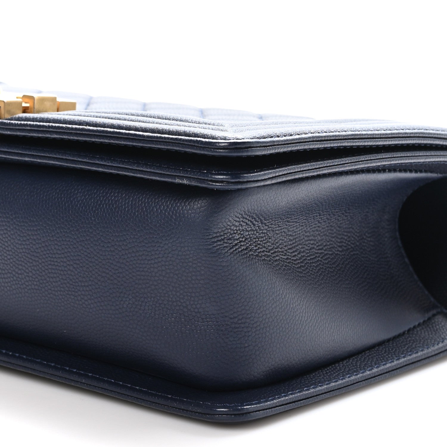 Chanel Caviar Quilted Medium Boy Flap Navy 10 of 10