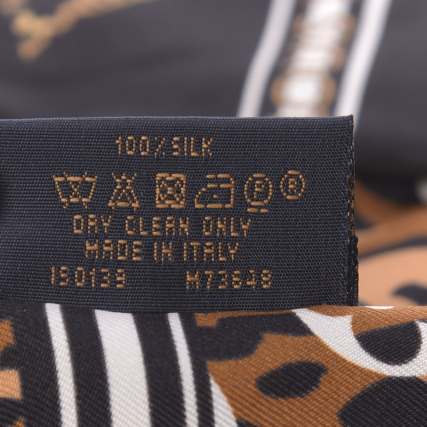 Silk Monogram Giant Jungle Bandeau Black