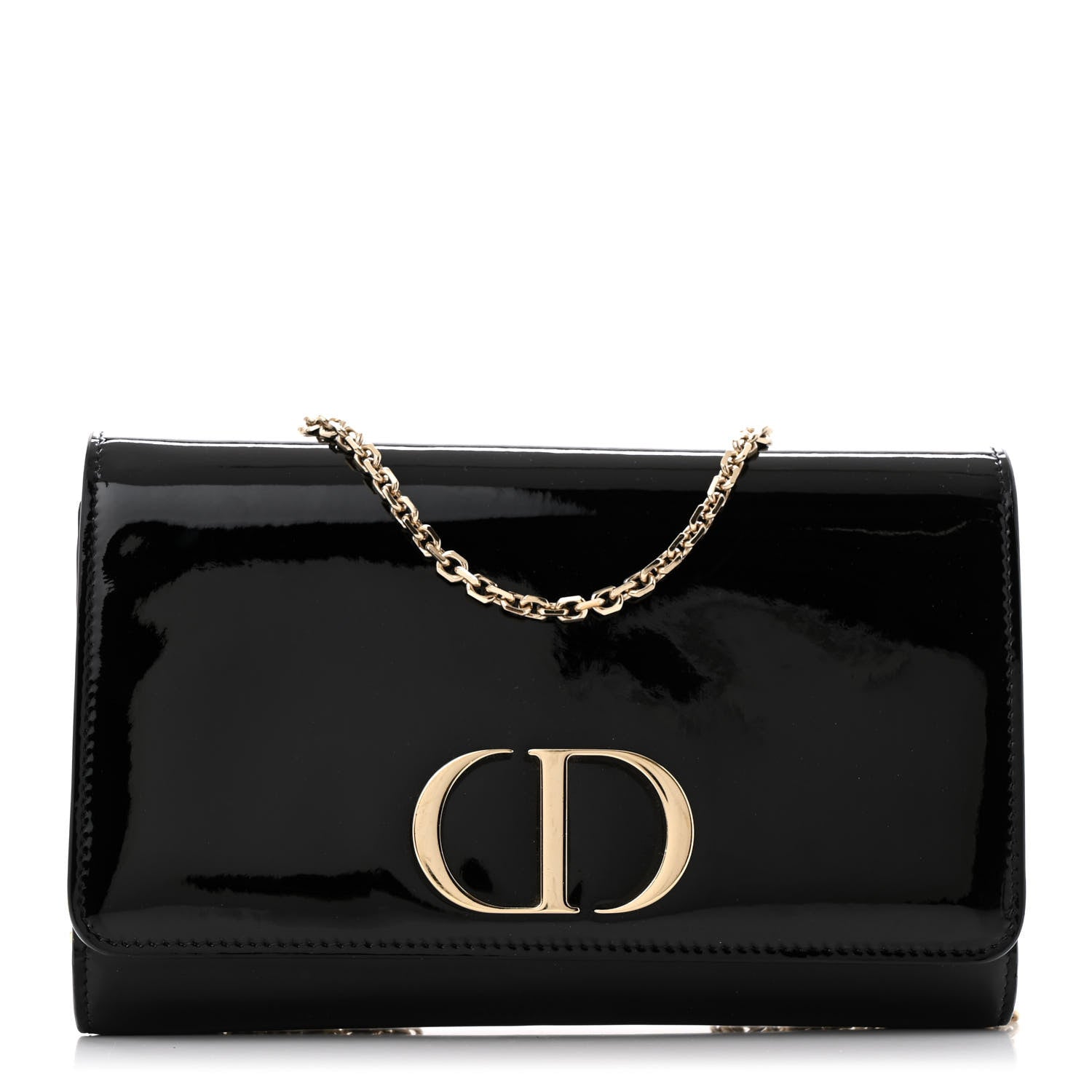 Christian Dior Patent 30 Montaigne Pouch Black 1 of 13