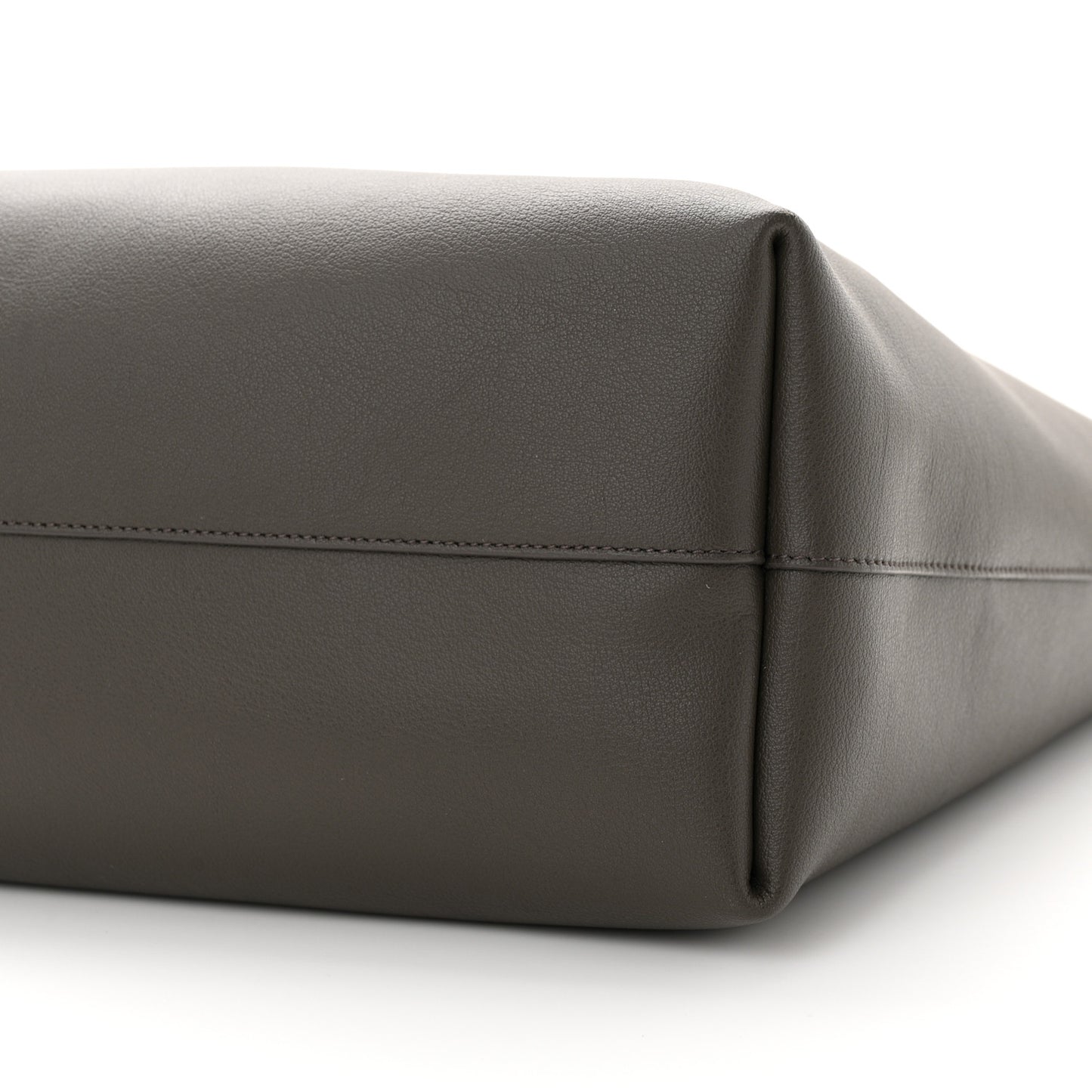 Calfskin Large Shopping Tote Pebble
