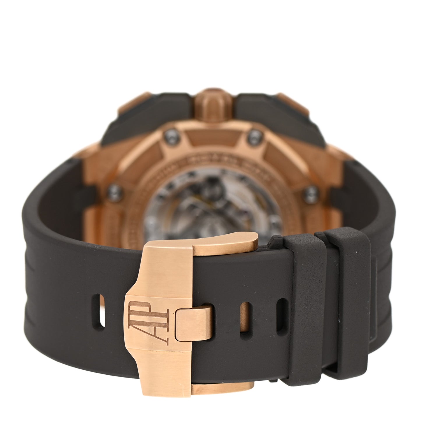 18K Rose Gold Rubber 44mm Michael Schumacher Limited Edition Royal Oak Offshore Chronograph Automatic Watch Grey 26568OM.OO.A004CA.01