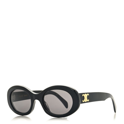 Celine Acetate Triomphe 01 Sunglasses CL 40194U Black 1 of 8