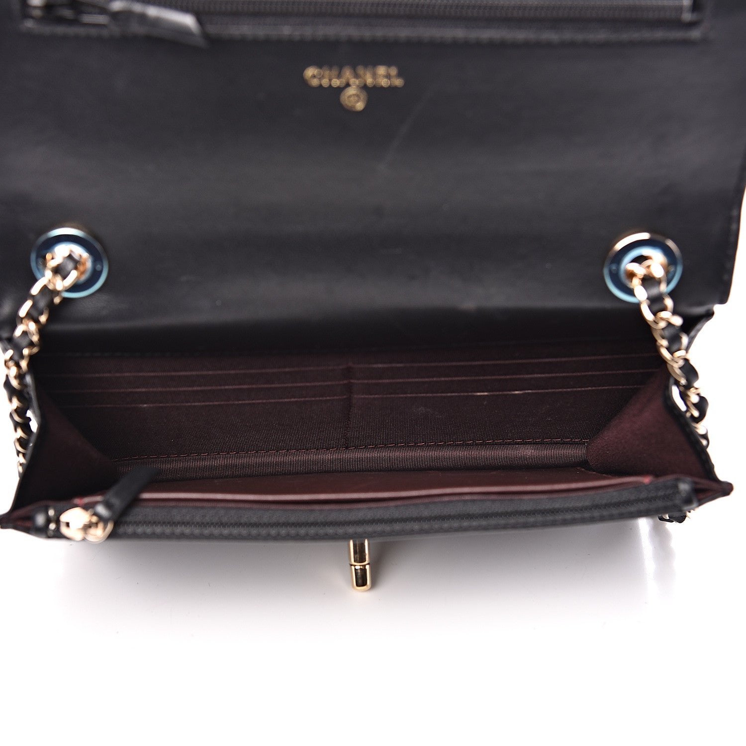 Chanel Lambskin Quilted Trendy CC Wallet On Chain WOC Black 4 of 15