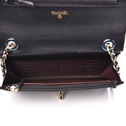 Chanel Lambskin Quilted Trendy CC Wallet On Chain WOC Black 4 of 15