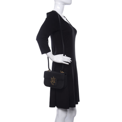 Alexander McQueen Grained Calfskin Small Insignia Flap Black 2 of 10