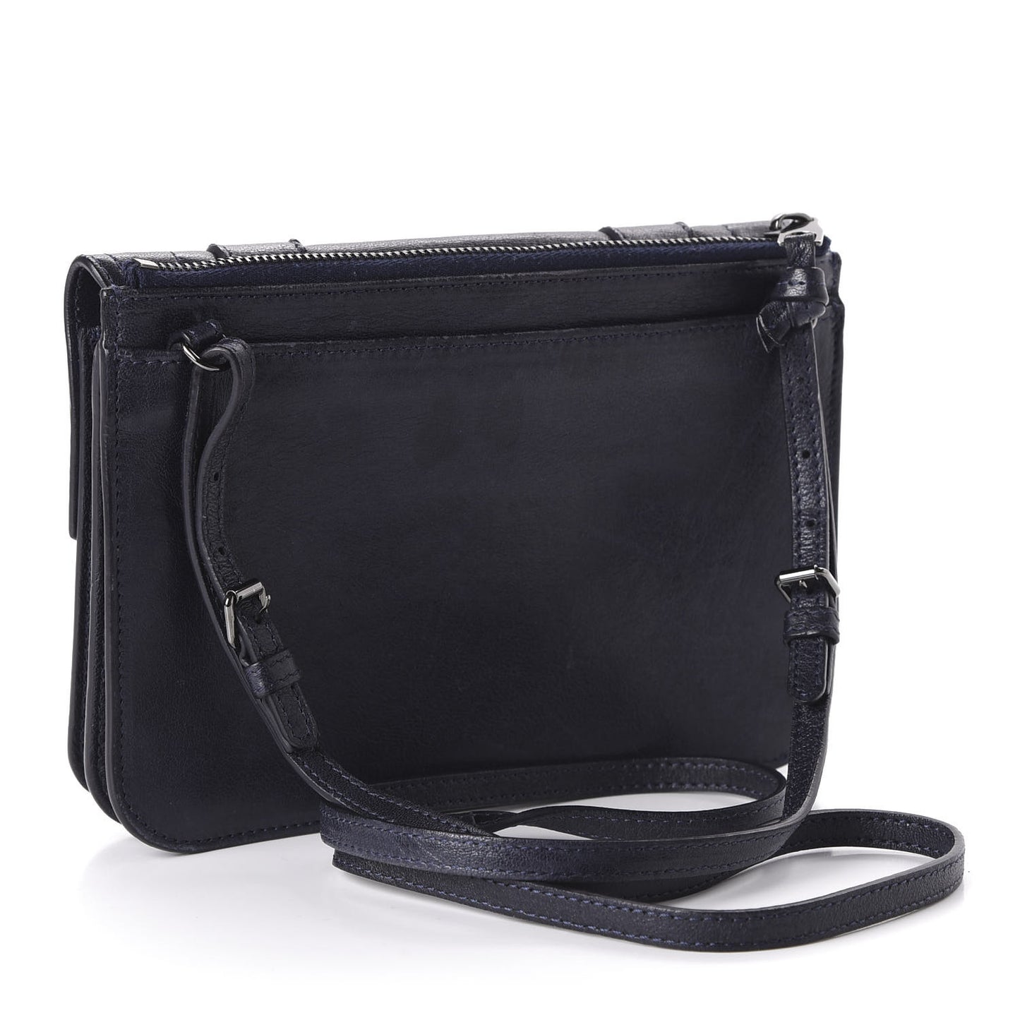Lambskin PS1 Large Chain Wallet Midnight