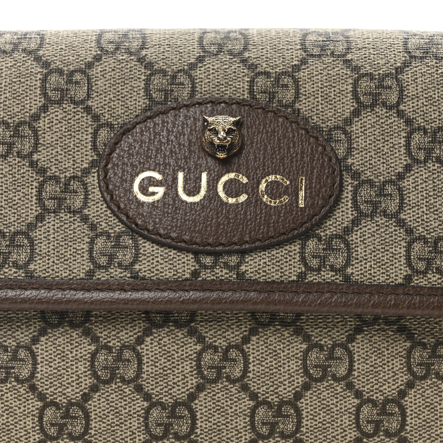 Gucci GG Supreme Monogram Neo Vintage Web Belt Bag Brown 8 of 10