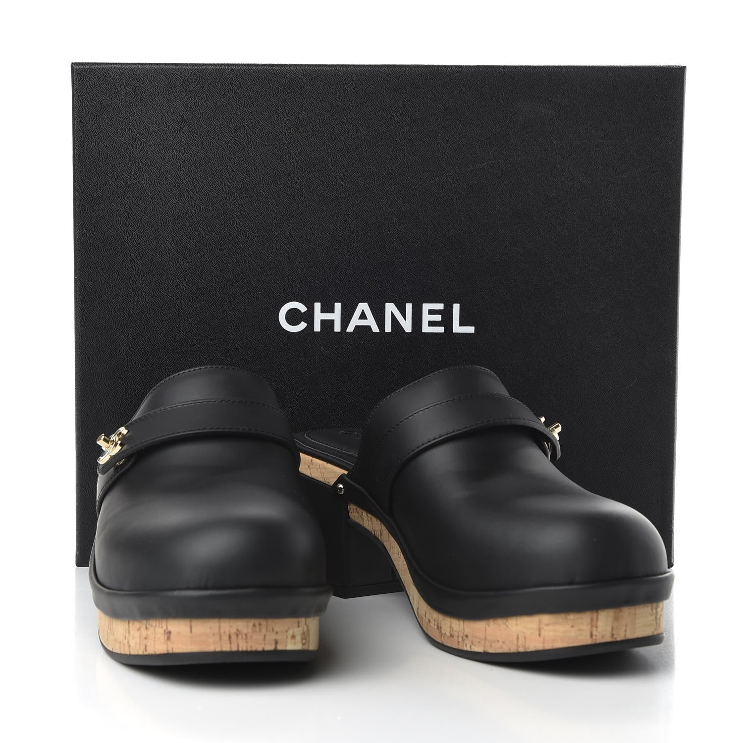 Chanel Calfskin CC Turn Lock Clogs 41 Black 9 of 9