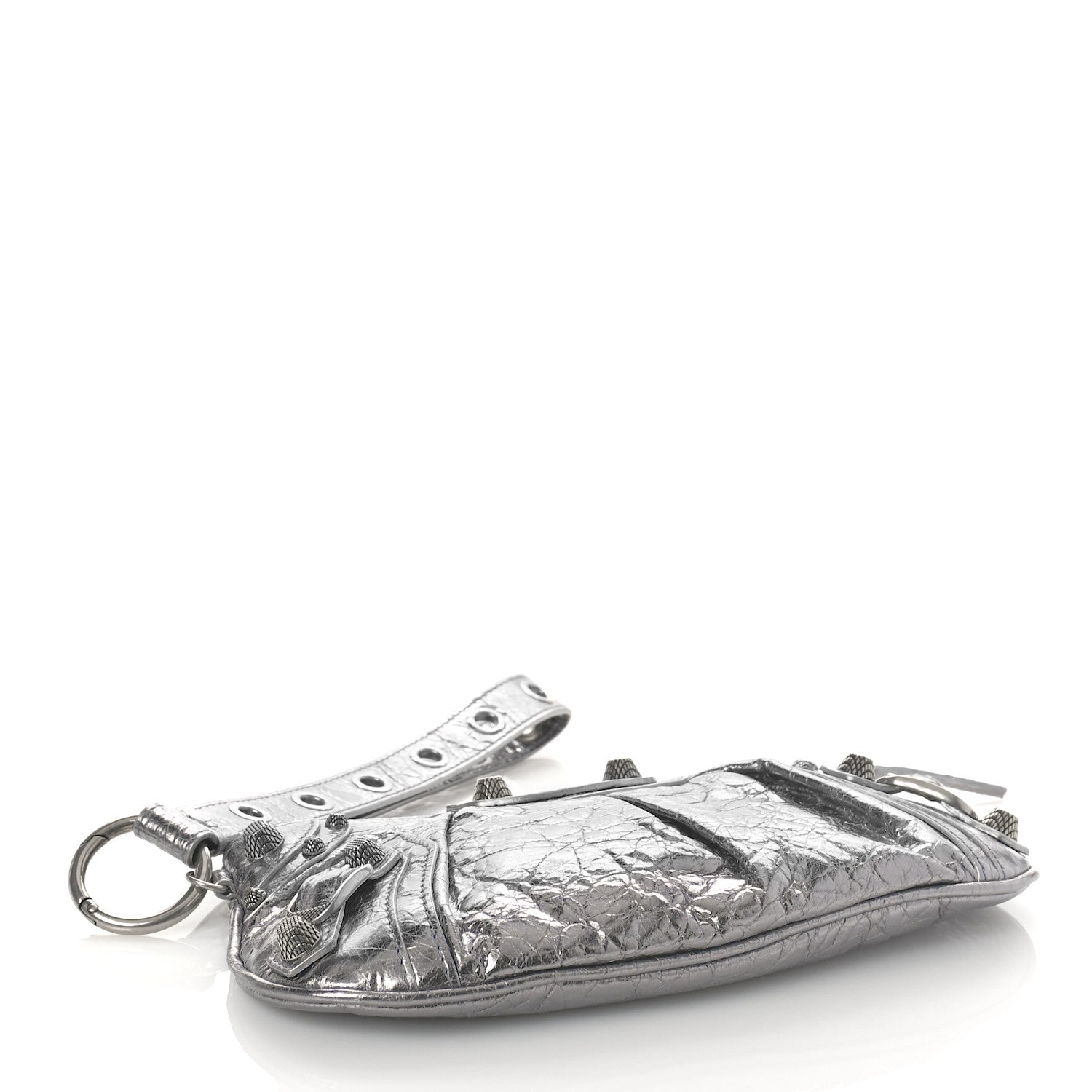 Balenciaga Metallic Agneau Arena Mini Le Cagole Multi Pouch Silver 6 of 8