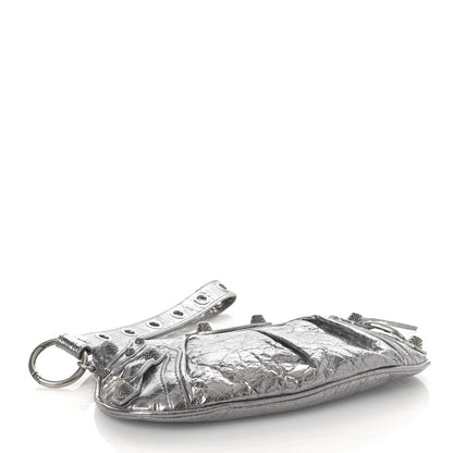 Balenciaga Metallic Agneau Arena Mini Le Cagole Multi Pouch Silver 6 of 8