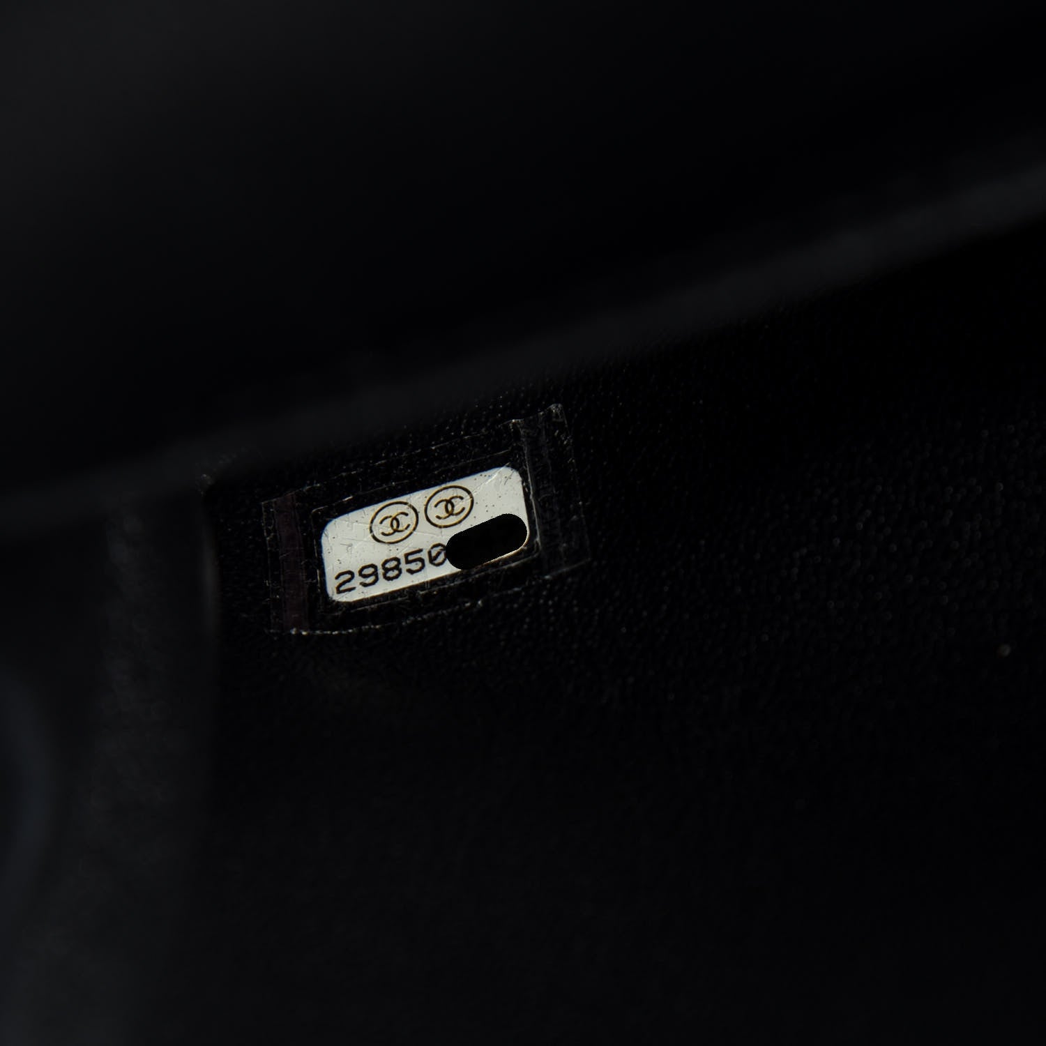 Chanel Shiny Crumpled Calfskin Quilted Medium Double Flap So Black 7 of 10