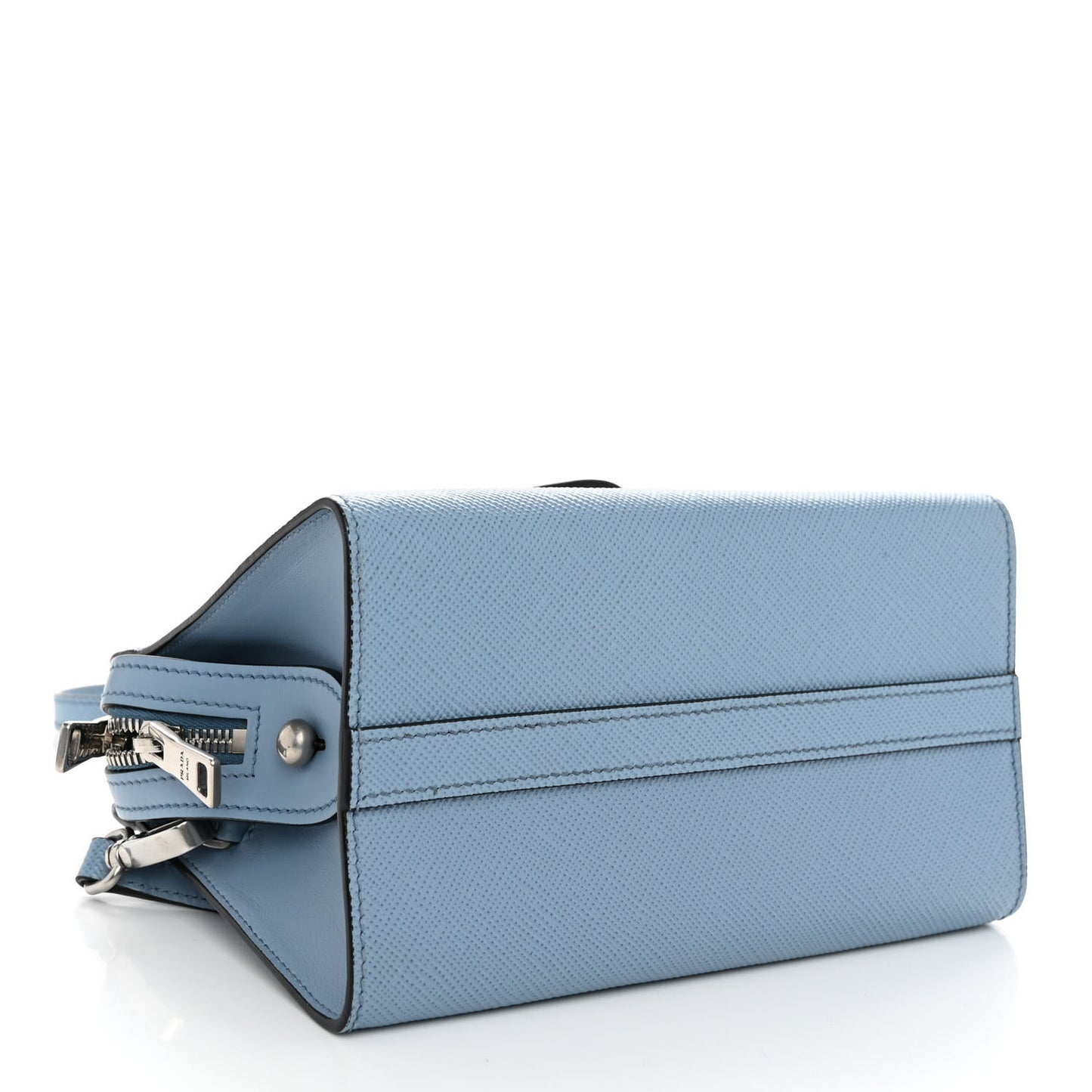 Saffiano Cuir Calfskin Mini Monochrome Top Handle Tote Astrale