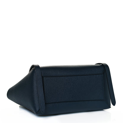 Celine Baby Grained Calfskin Micro Belt Bag Navy Blue 3 of 10
