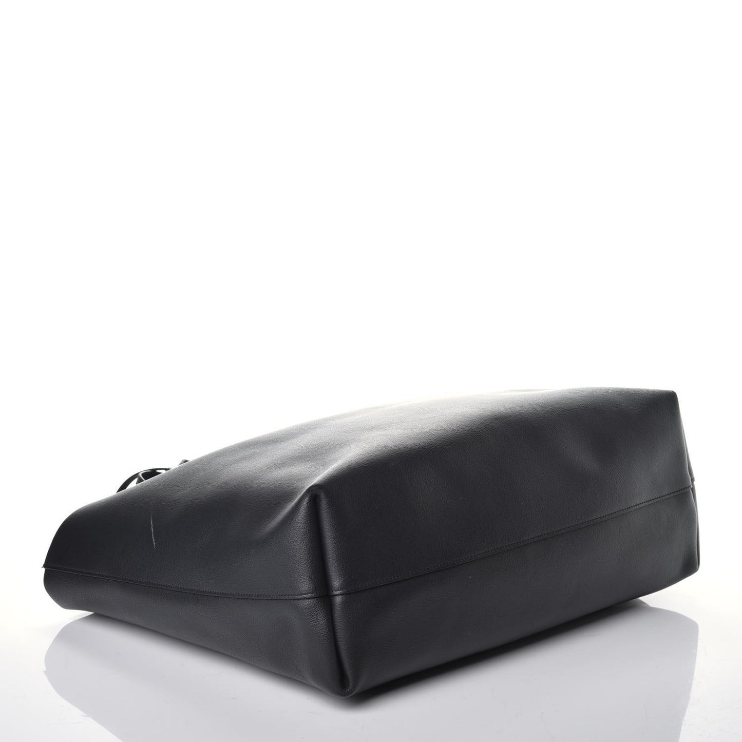 Calfskin Large Shopping Tote Black