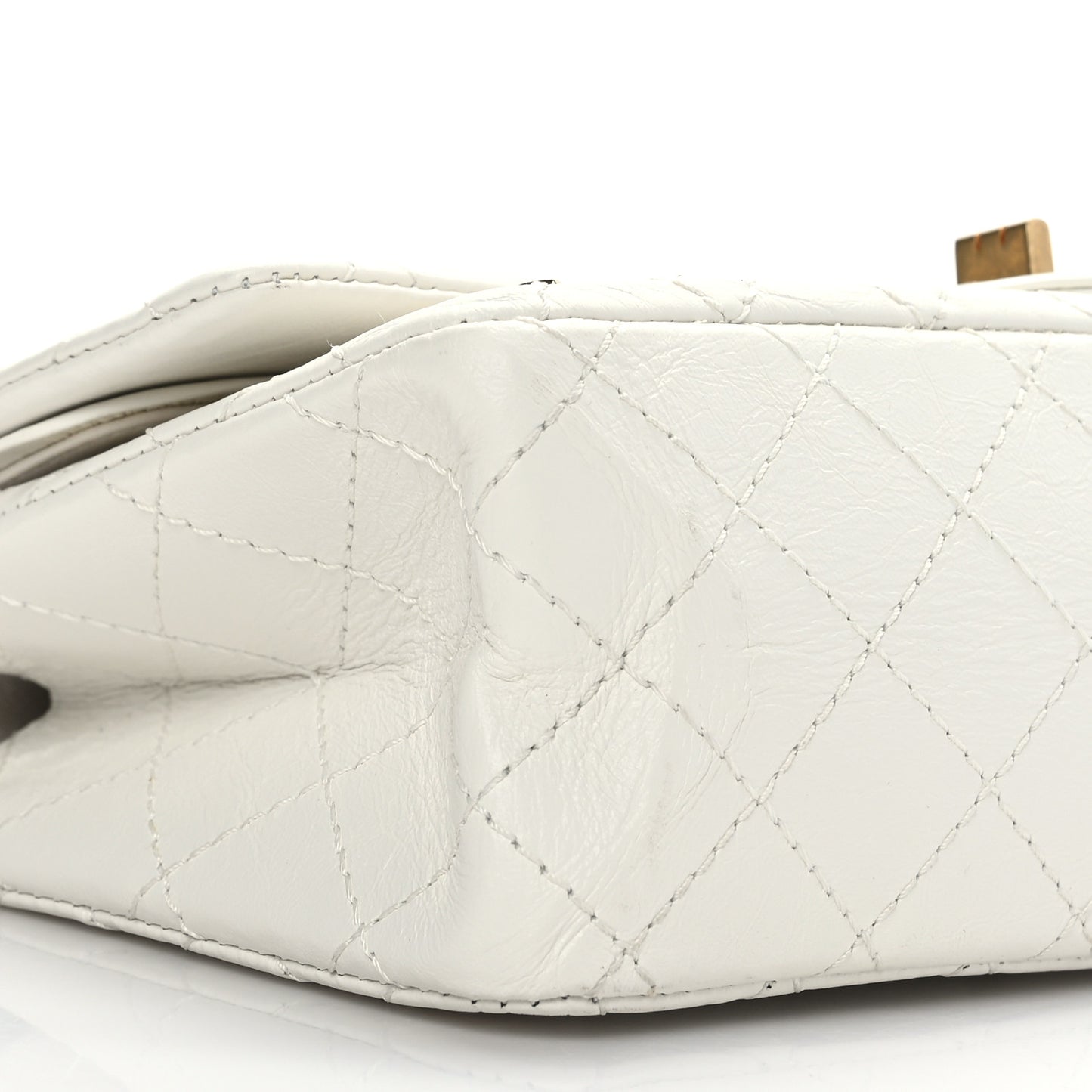 Aged Calfskin Lucky Charms 2.55 Reissue 226 Flap White