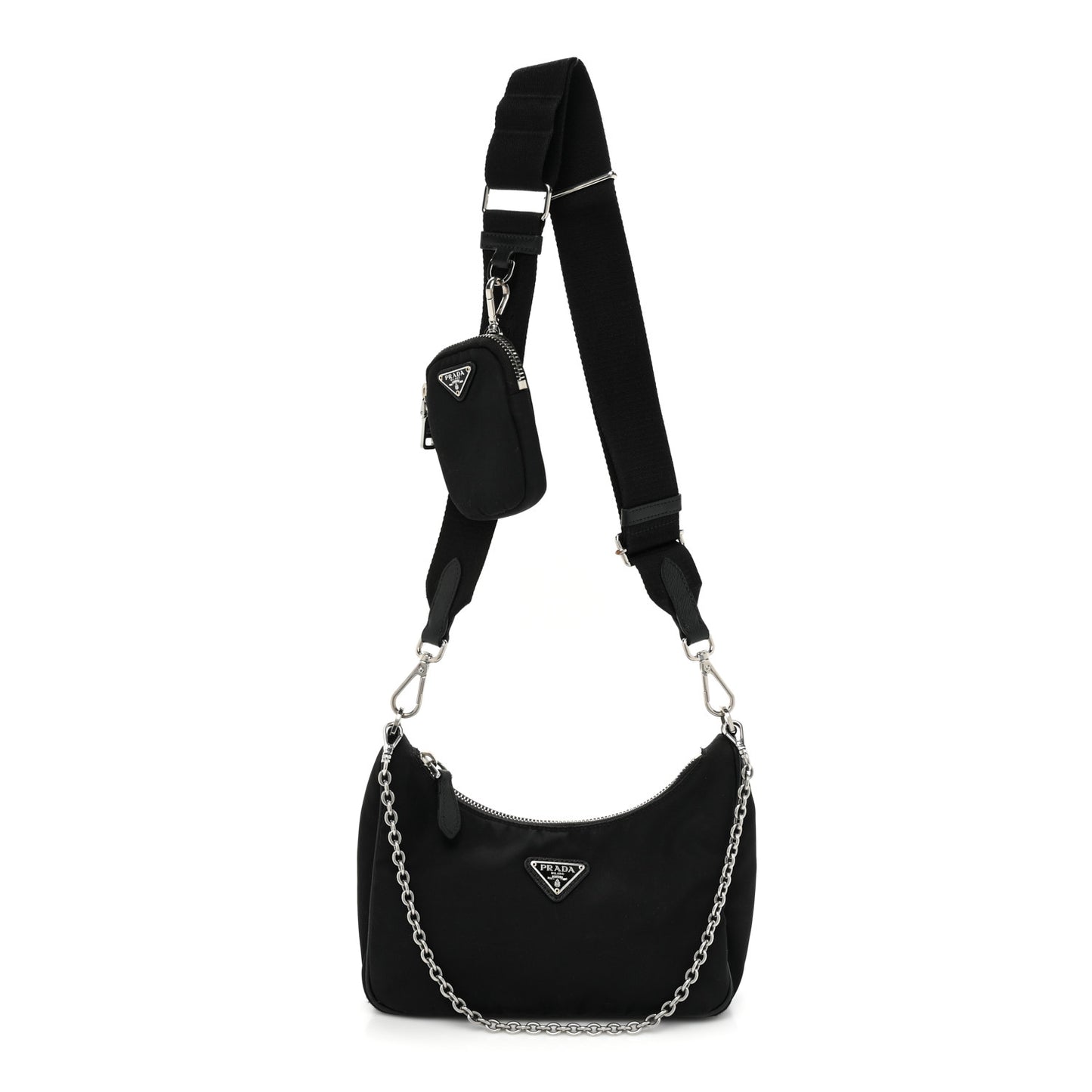 Nylon Re-Edition 2005 Shoulder Bag Black